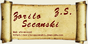 Zorilo Sečanski vizit kartica
